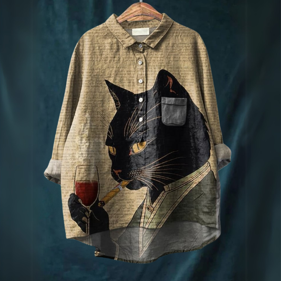 Lucia™ | Cat art shirt