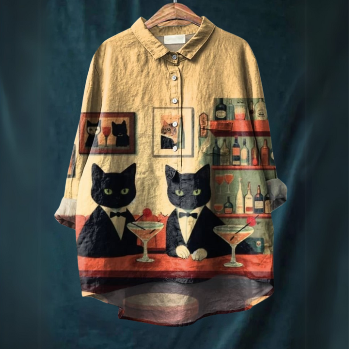 Lucia™ | Cat art shirt