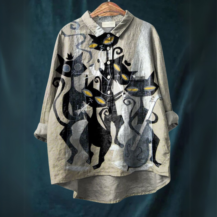Lucia™ | Cat art shirt