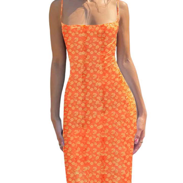 Briella™ | Bloemen backless boho cami jurk