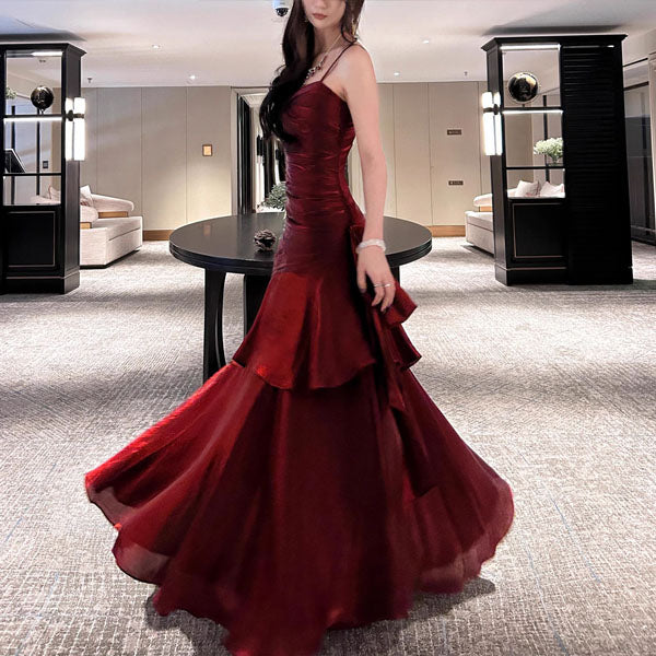 Vianne™ | Glamorous ruffled maxi jurk
