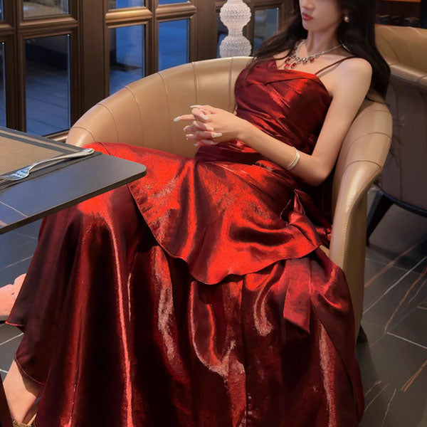 Vianne™ | Glamorous ruffled maxi jurk