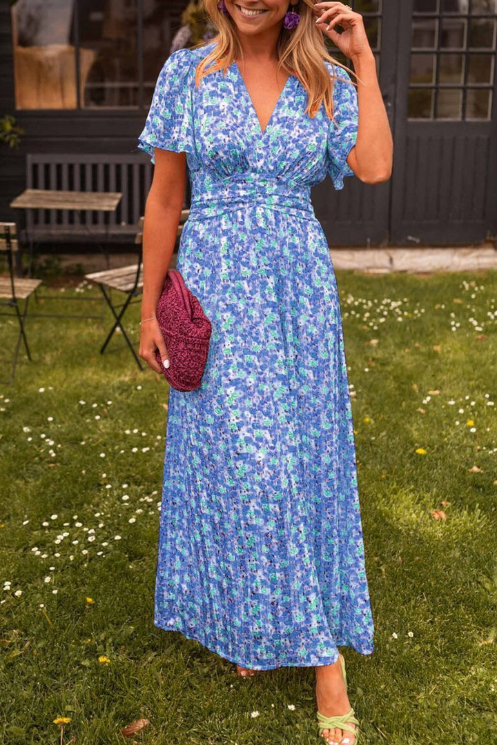 Linora | Maxi jurk with flowers