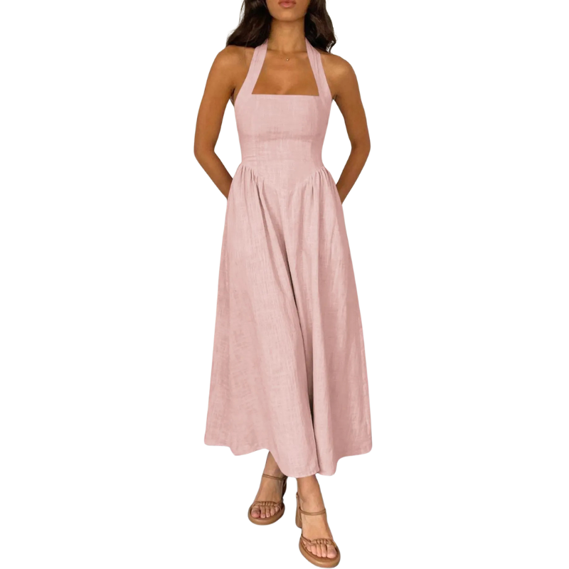 Kate™ | Elegante zonder mouwen high-waist jurk
