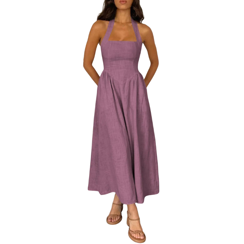 Kate™ | Elegante zonder mouwen high-waist jurk