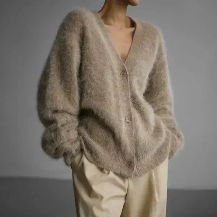 Adele™ | Fuzzy mohair vest