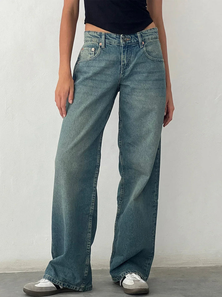 Sylvaine™ | Vintage casual baggy jeans