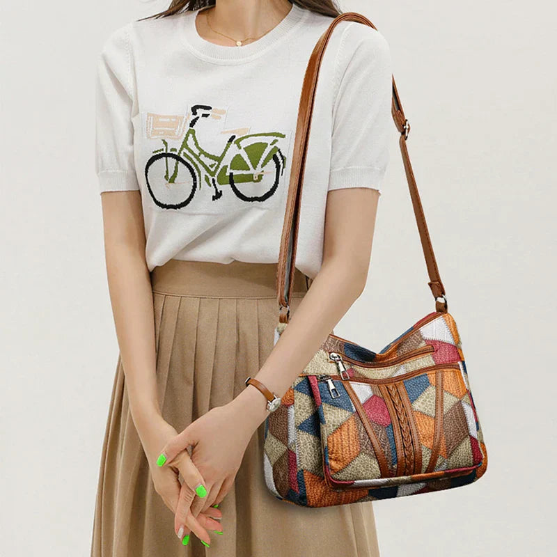Roseline™ | Chique vintage leather tas