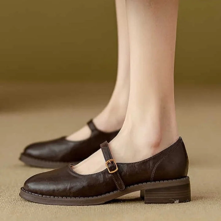 Klassieke comfort mary janes made of leather