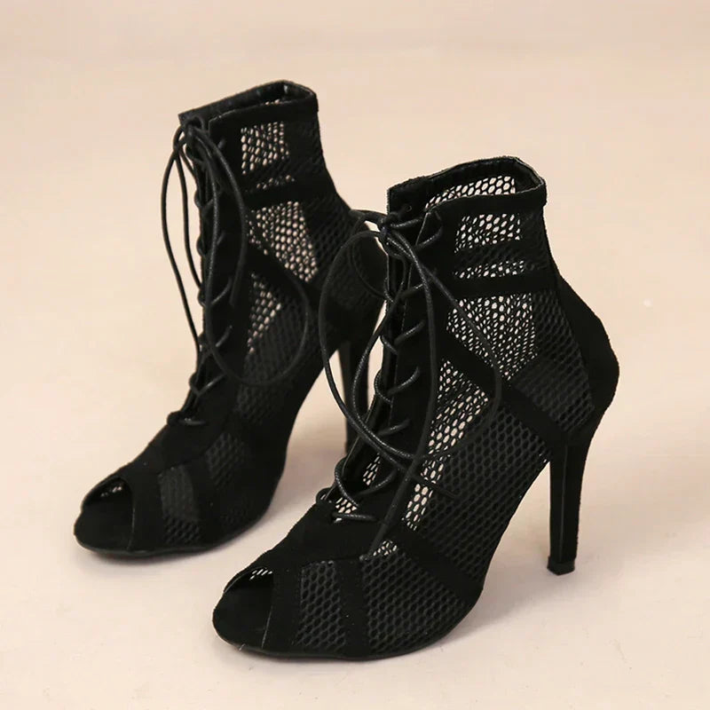 Gayle™ | Elegante mesh hoge hakken
