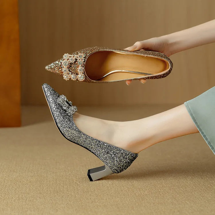 Gloria | Glitter pumps