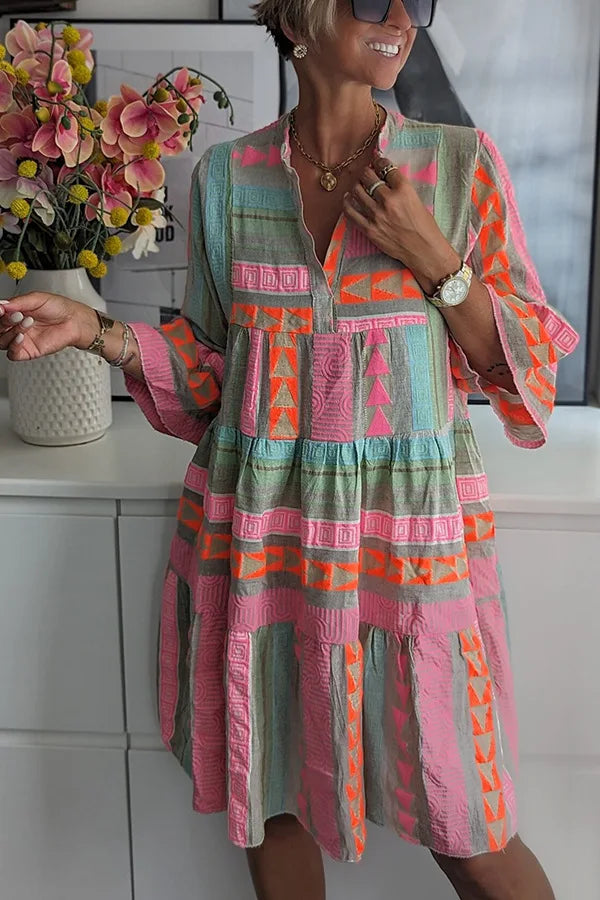 Thalie™ | Vibrant boho jurk