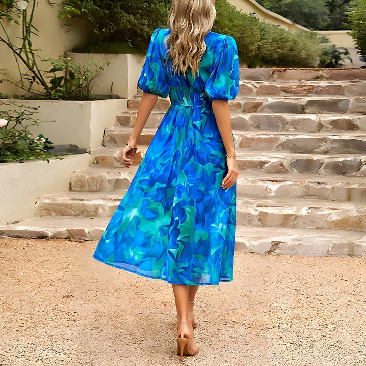 Annelie™ | Daydream bloemen midi jurk
