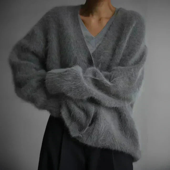 Adele™ | Fuzzy mohair vest