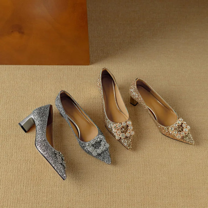 Gloria | Glitter pumps
