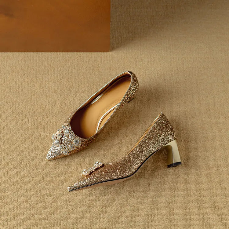 Gloria | Glitter pumps