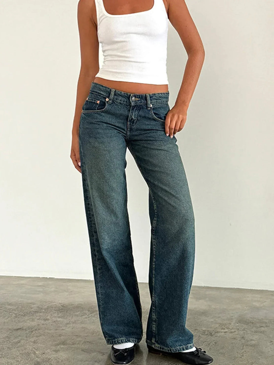 Sylvaine™ | Vintage casual baggy jeans