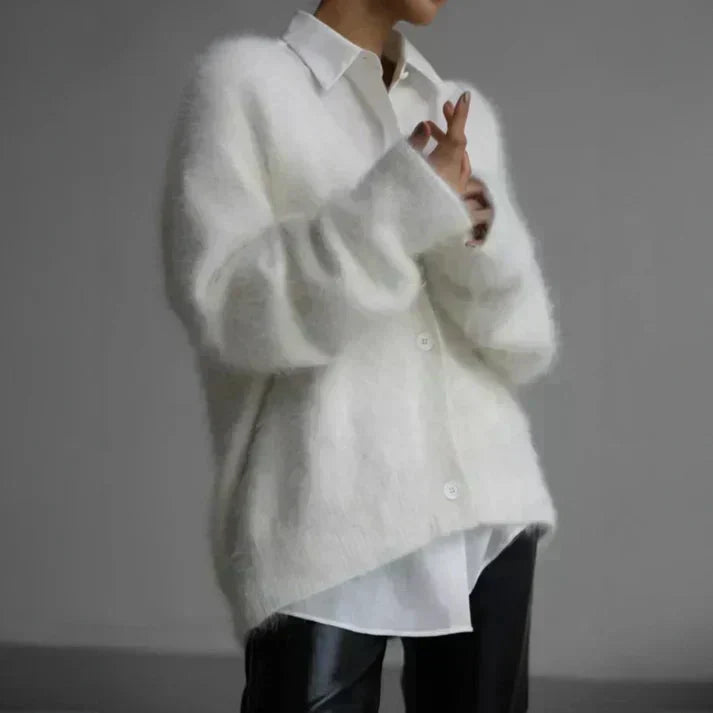 Adele™ | Fuzzy mohair vest