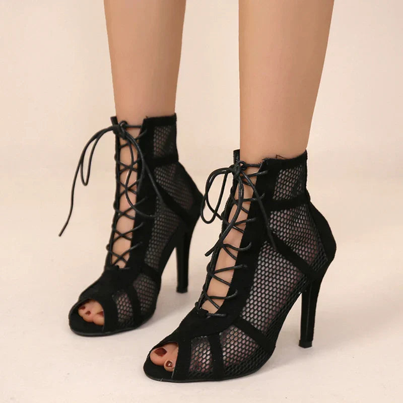 Gayle™ | Elegante mesh hoge hakken