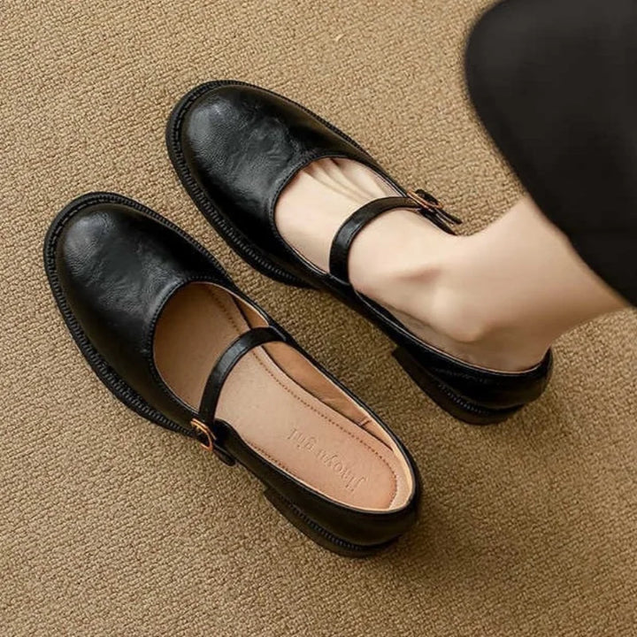 Klassieke comfort mary janes made of leather