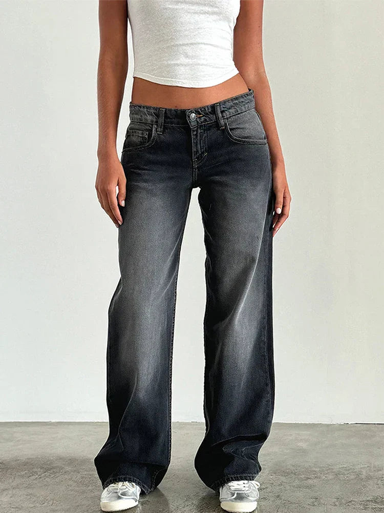 Sylvaine™ | Vintage casual baggy jeans