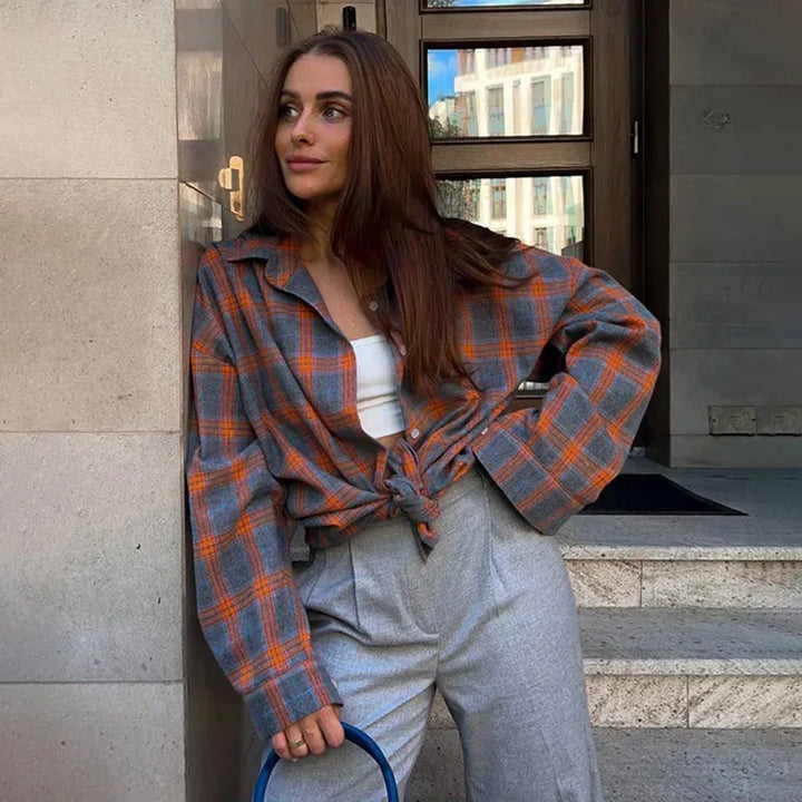 Norah | Casual plain flannel