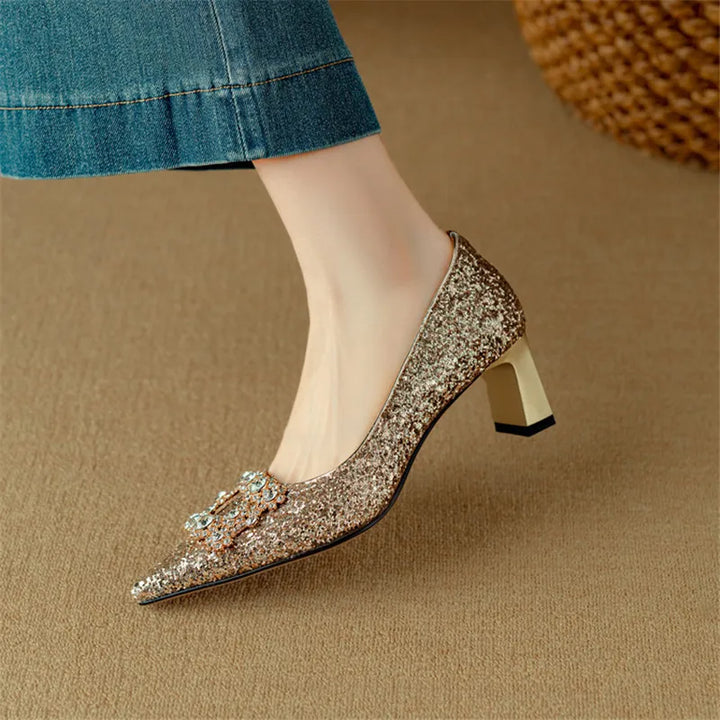 Gloria | Glitter pumps