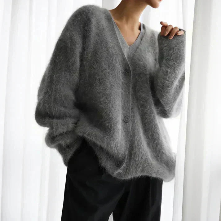 Adele™ | Fuzzy mohair vest