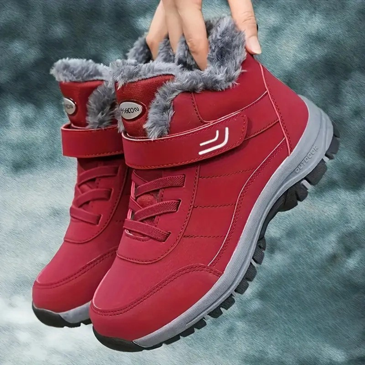Unisex winter fleece gevoerde antislip snow enkellaarsjes