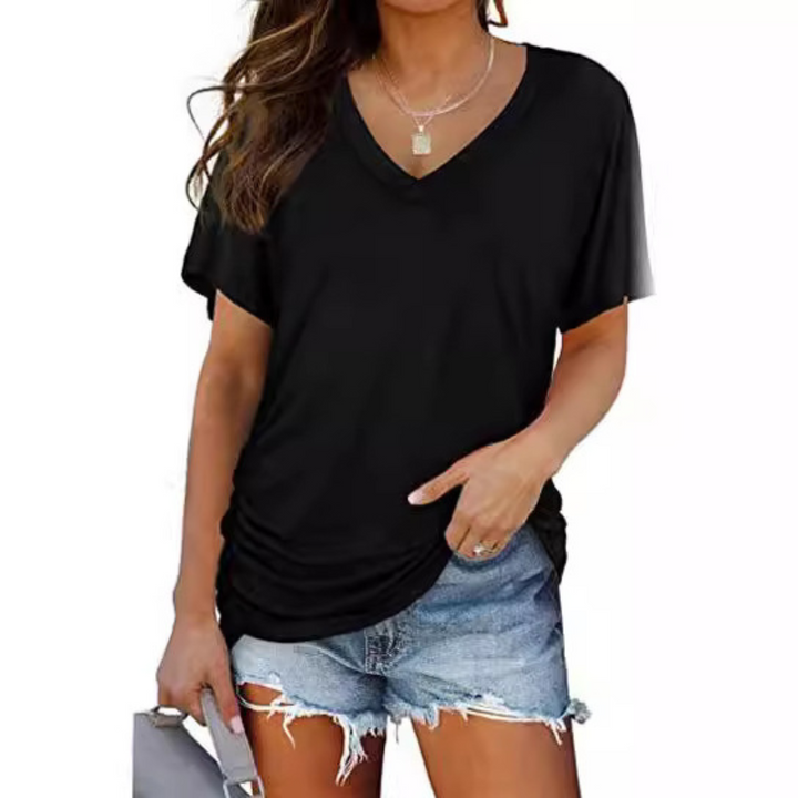 Eily™ | Klassieke V-hals loose fit shirt