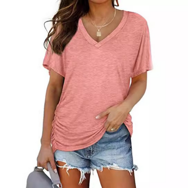Eily™ | Klassieke V-hals loose fit shirt