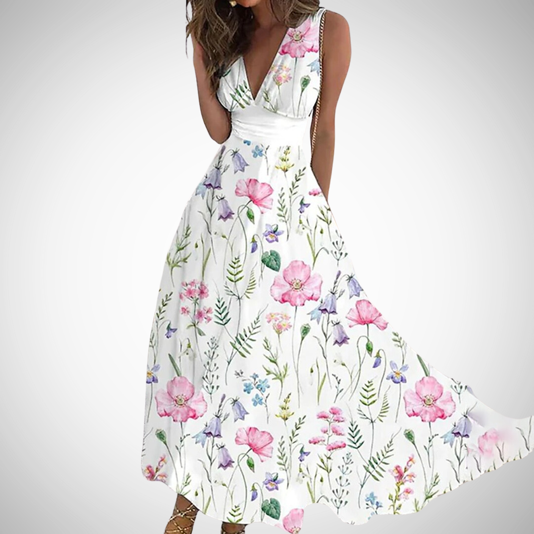 Mirianne™ | Timeless bloemen maxi jurk