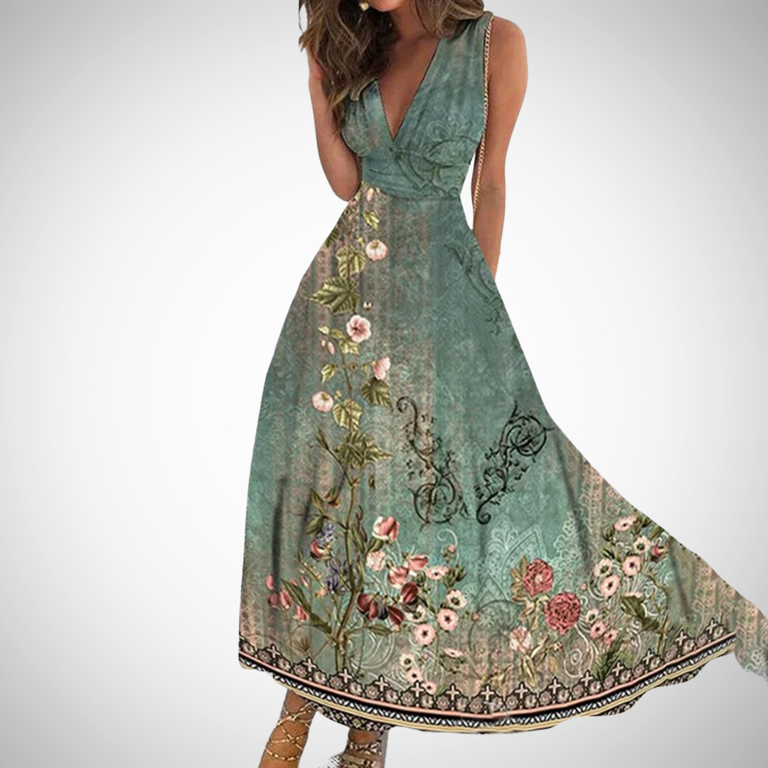 Mirianne™ | Timeless bloemen maxi jurk