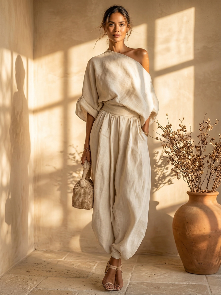Marova | Off-shoulder tweedelige set