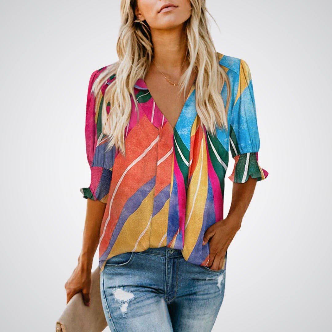 Monica™ | Chique V-hals blouse