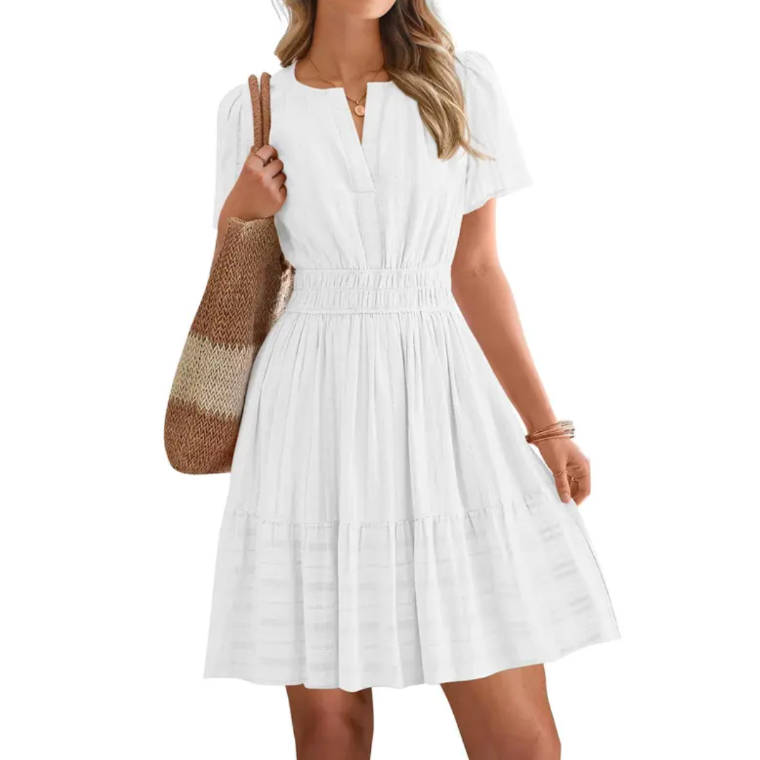 Blossom™ | Boho V-hals mini jurk