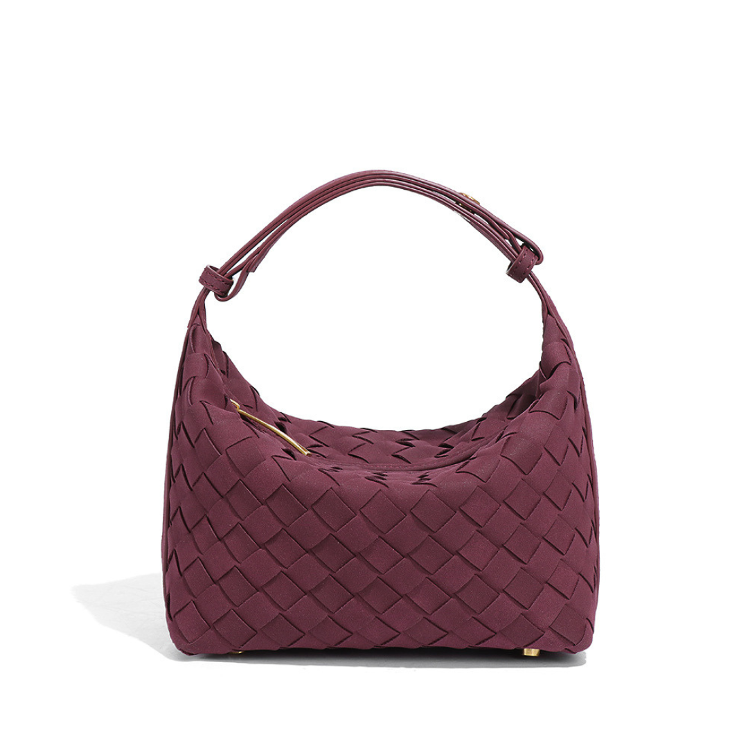 Lisanne™ | Matte woven structured handtas