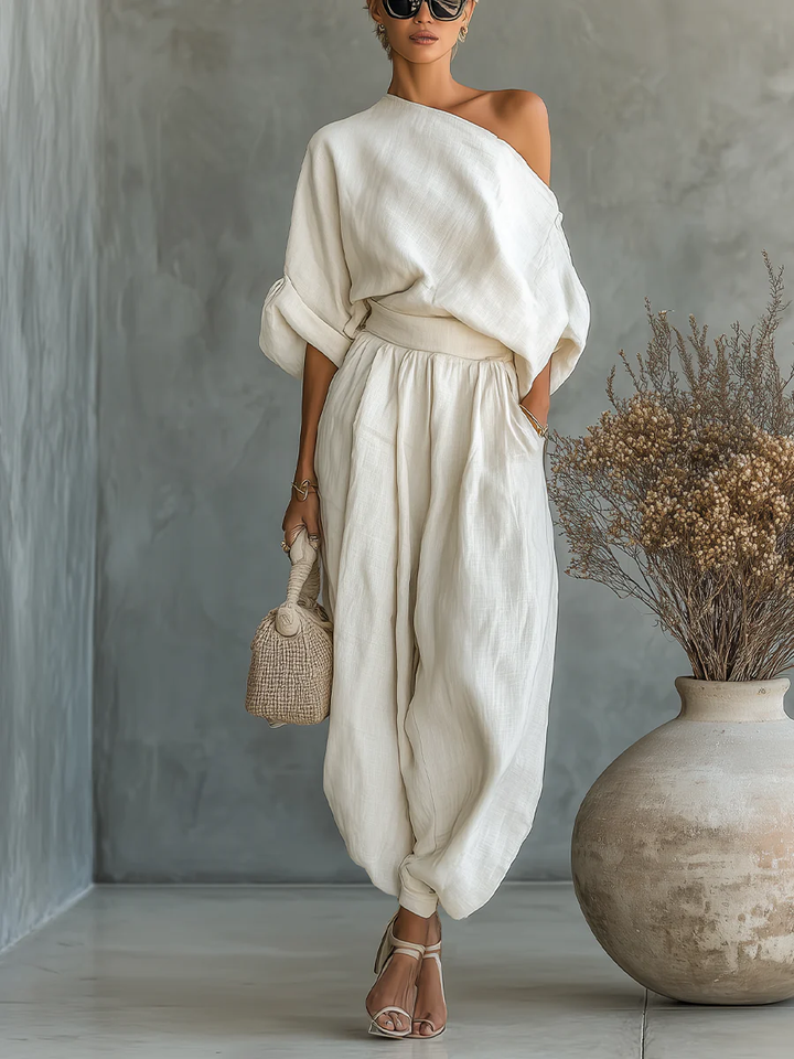 Marova | Off-shoulder tweedelige set