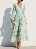 Yara | Bloemen midi jurk