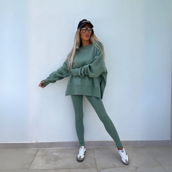 Yachi™ | Casual lange mouwen sweatshirt and broek set