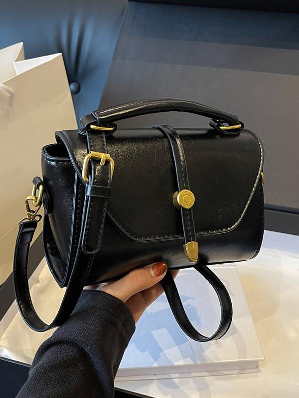 Avanlie™ | Trendy contrast stitching small square schoudertas