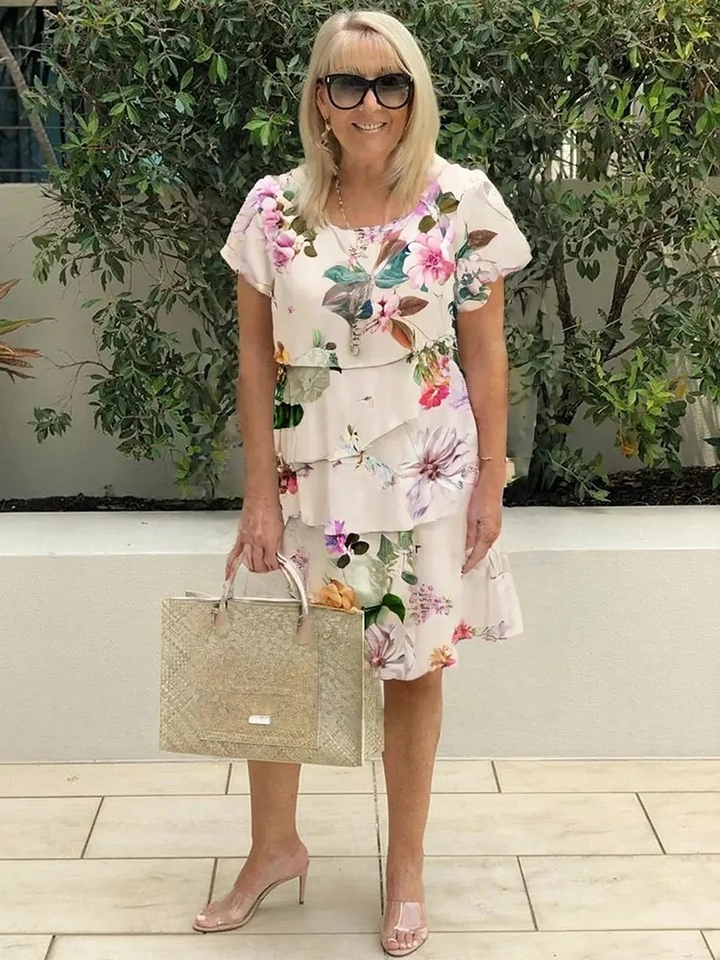 Flora™ | Elegante spring midi jurk