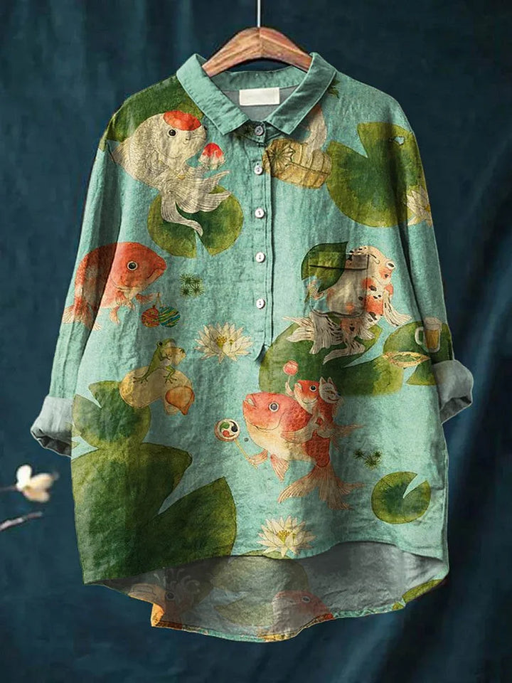 Claudia™ | Fish art shirt