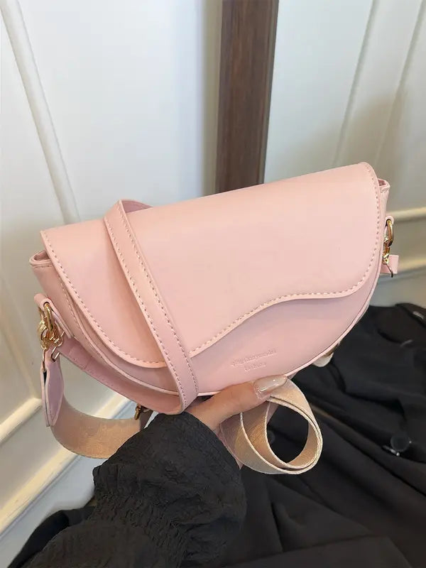 Gabi™ | Simple small satchel tas versatile flip cover crossbody schoudertas