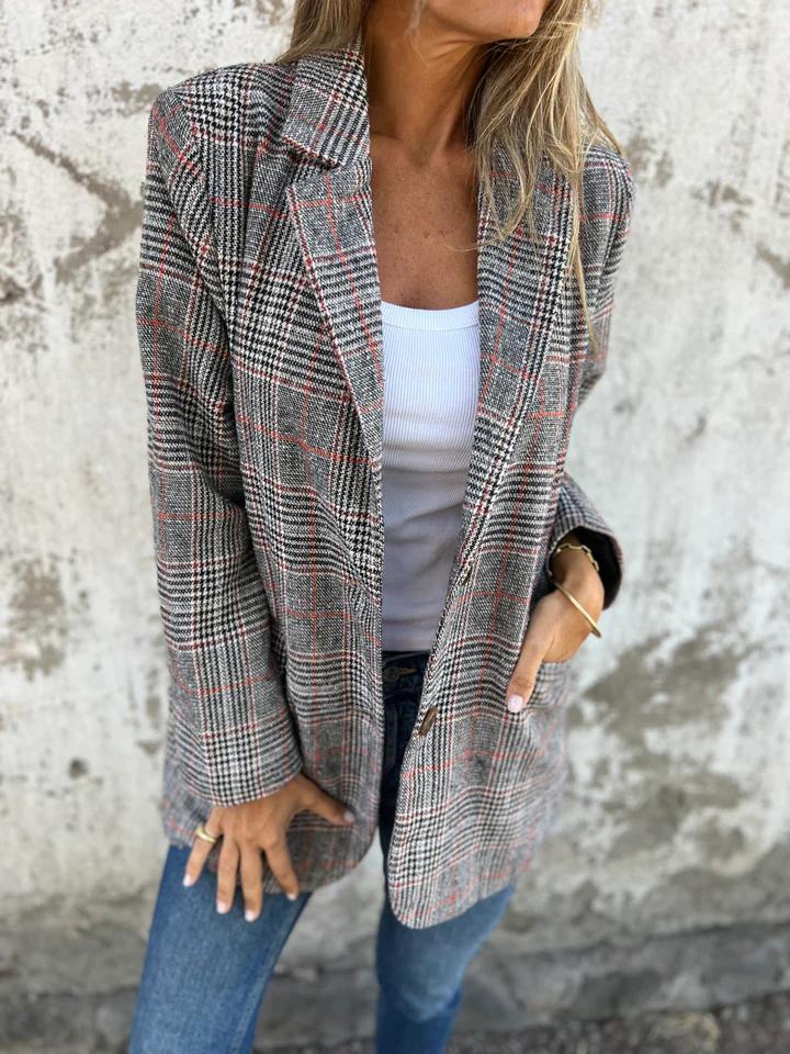 Lucinda™ | Klassieke plaid blazer
