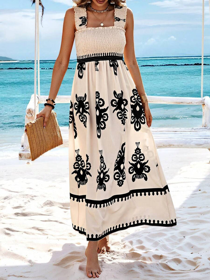 Valencia | Zonder mouwen square neck jurk