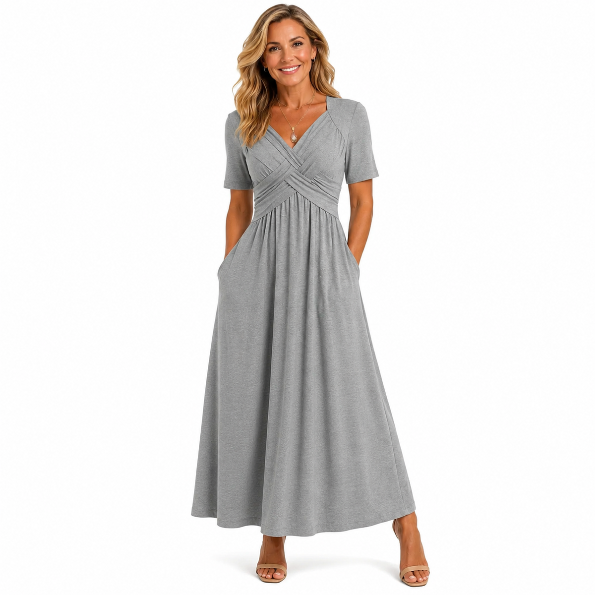 Angeli™ | Elegante midi jurk