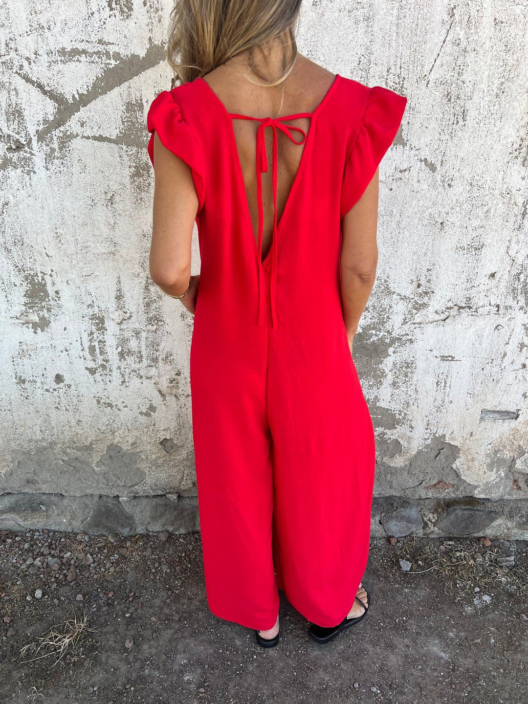 Cassandra™ | Trendy V-hals jumpsuit