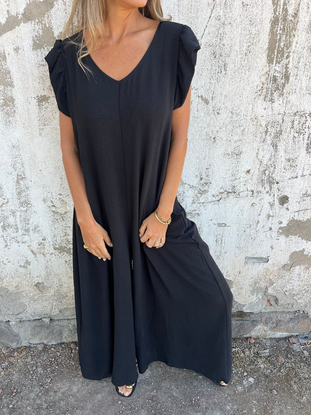 Cassandra™ | Trendy V-hals jumpsuit