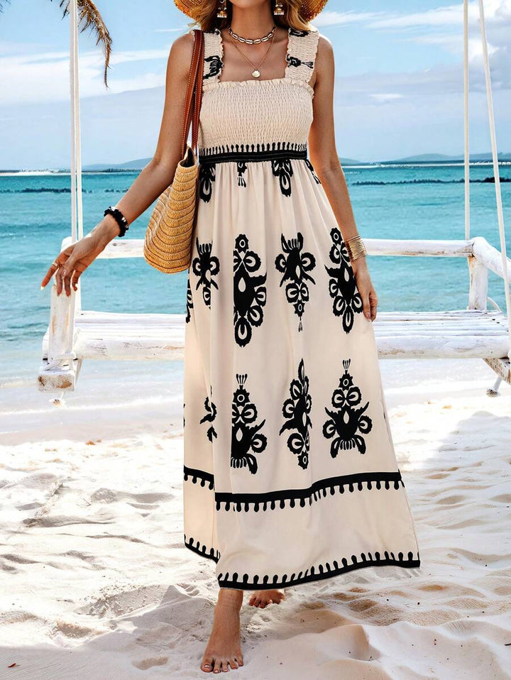 Valencia | Zonder mouwen square neck jurk